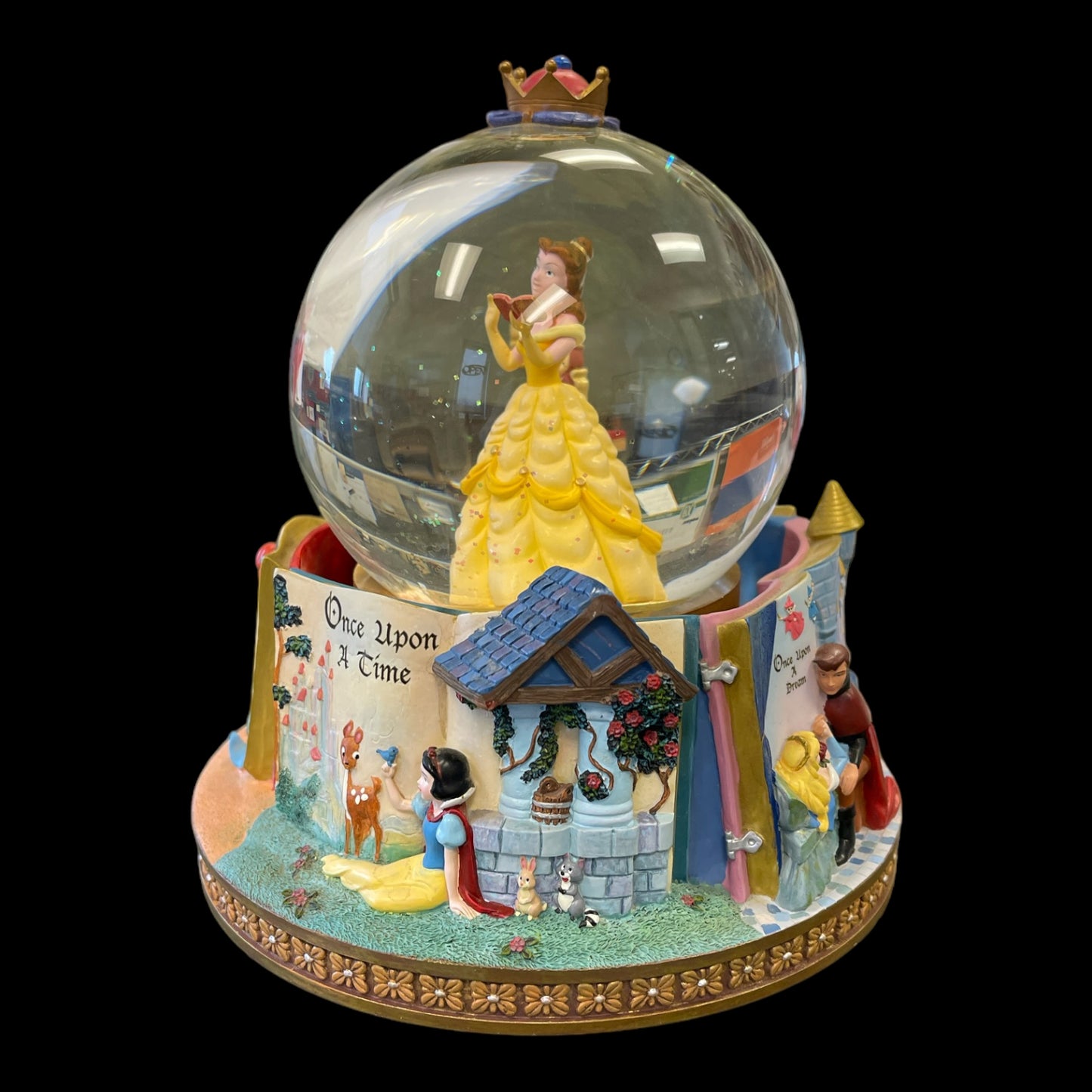 Beauty and the Beast Multi Princess Storybook Snow Globe