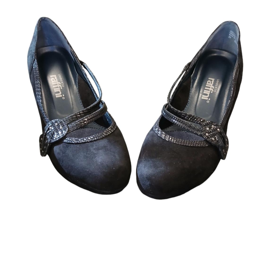 Raffini S8626 Mimi Black Suede Pump Size 39 M Euro