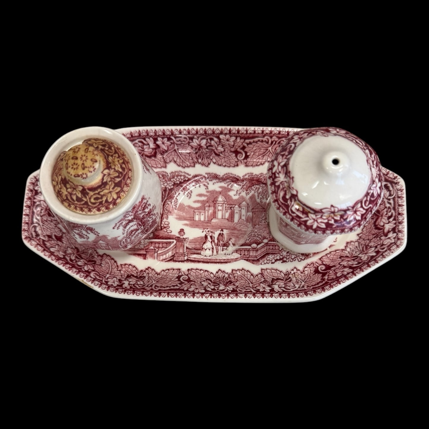 Mason's Vista Pink Transferware 4 Piece Set