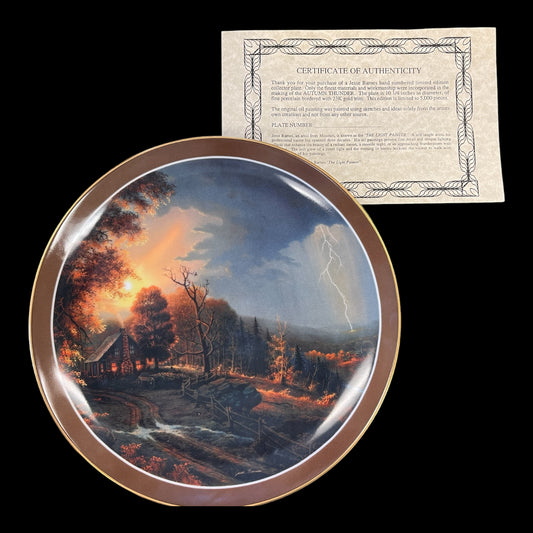 Jesse Barnes Autumn Thunder Collector Plate