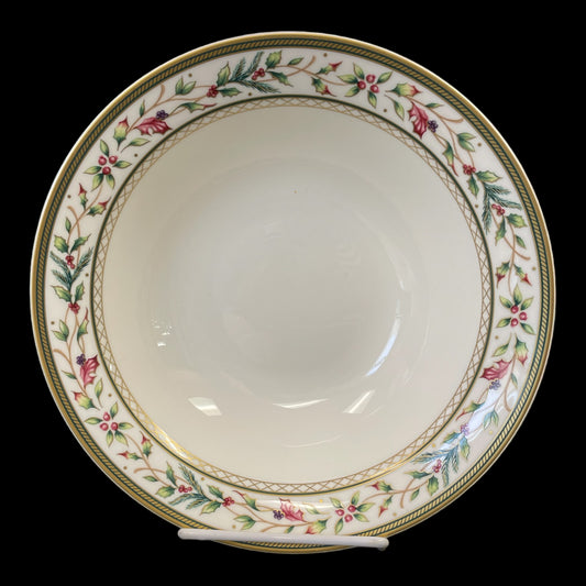 Fitz and Floyd Winter Holiday Serving Bowl