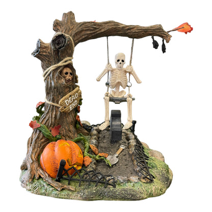 Dept 56 Village Animated Swinging Skeleton