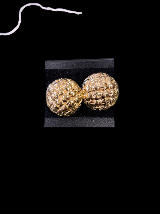 Givenchy Gold Basketweave Earrings