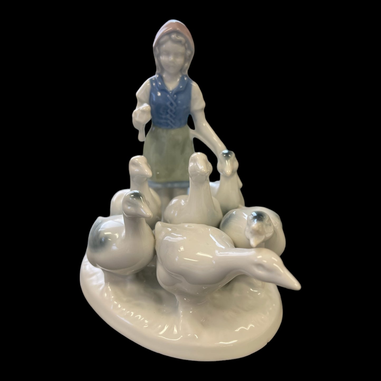 Gerold Porcelain Girl Herding Geese #4902