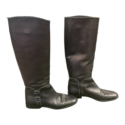 Ferragamo Leather Riding Boot Size 8B