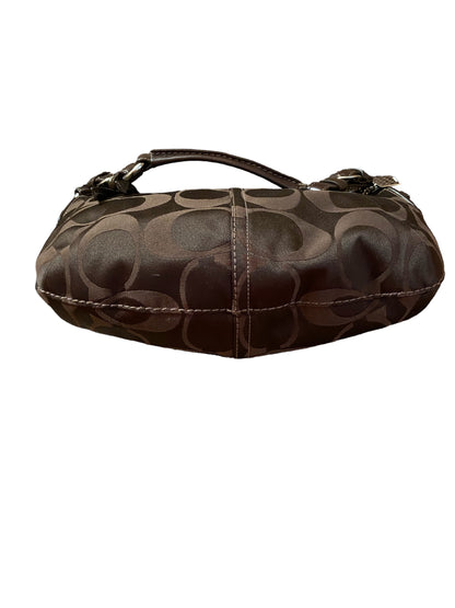 Coach Monogram Cloth Brown Handbag