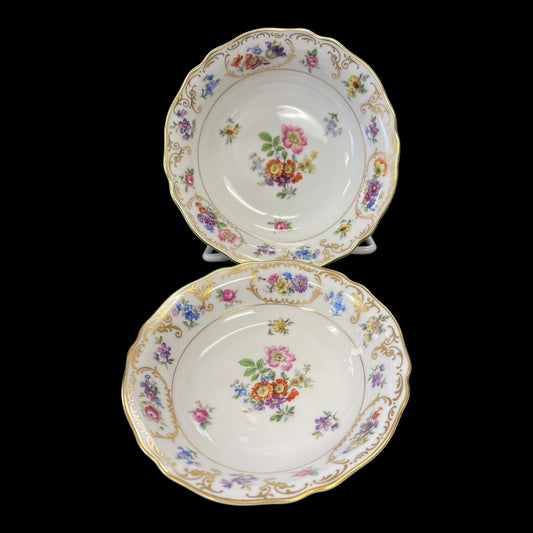 Franconia Dresden Flowers Berry Bowl Set of 2