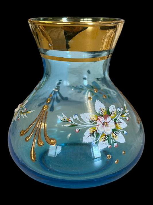 Small Hand Painted Glass Vase