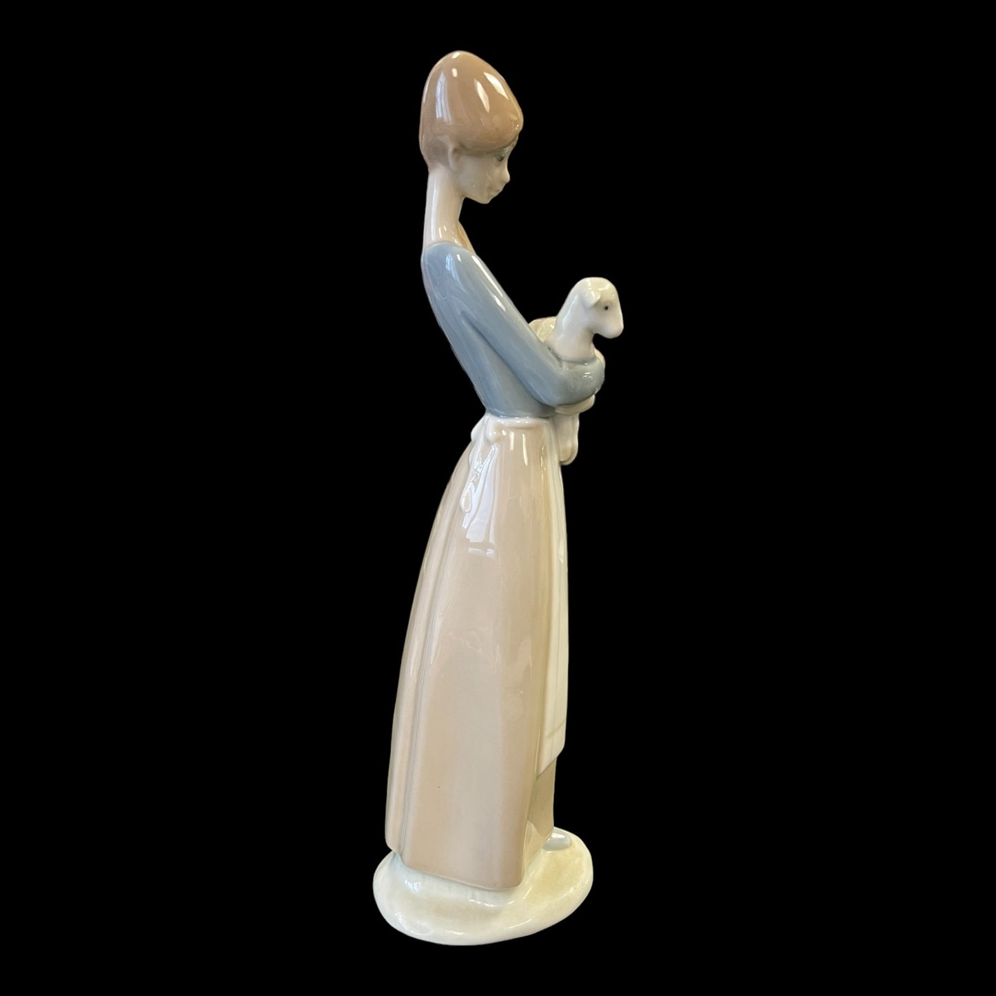 Lladro Young Girl with Lamb Figurine #4505