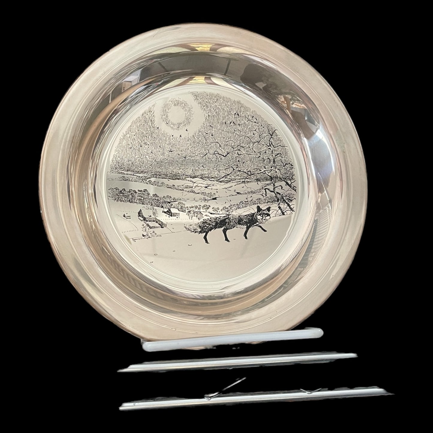 James Wyeth Winter Fox Presentation Plate #16262