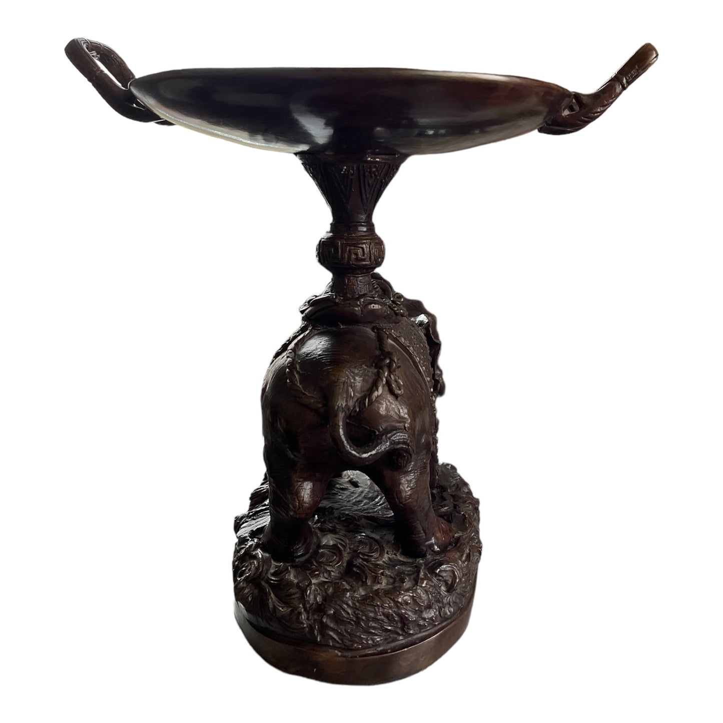 Maitland Smith Bronze Elephant with Tray