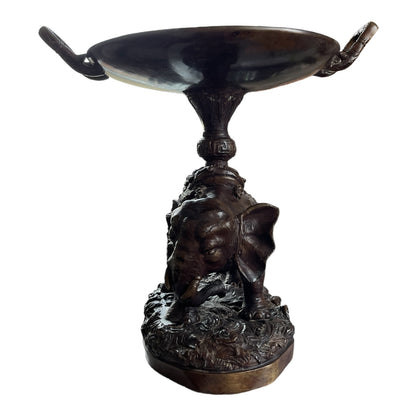 Maitland Smith Bronze Elephant with Tray