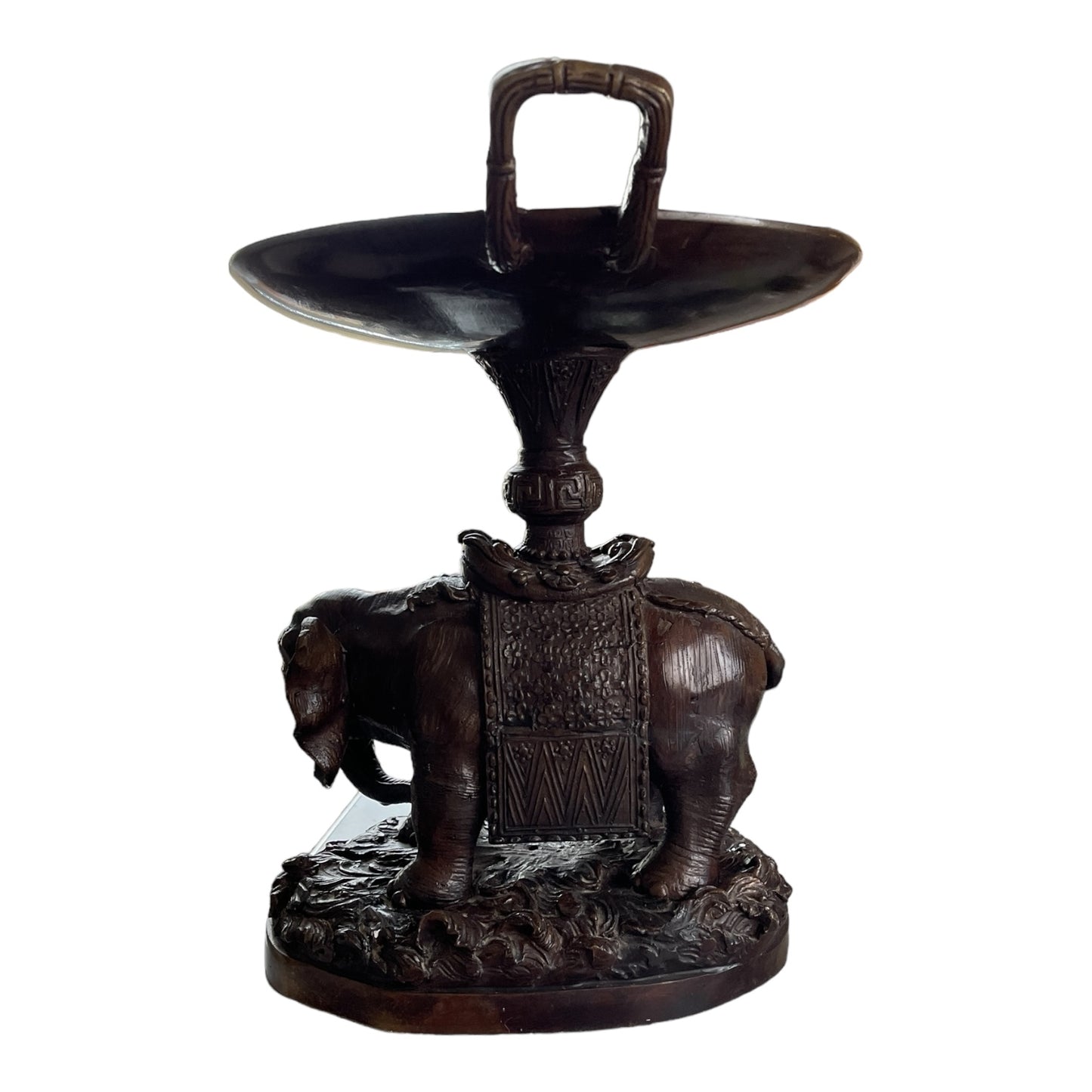 Maitland Smith Bronze Elephant with Tray