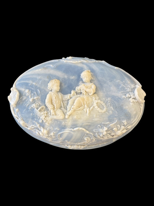 Incolay Stone Cameo Box