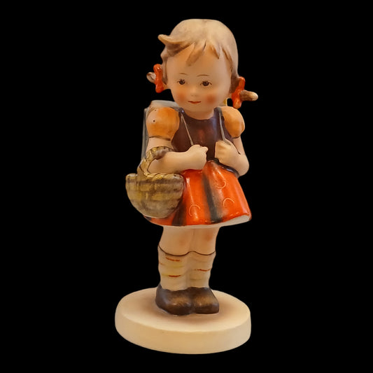 Hummel School Girl with Backpack Figurine