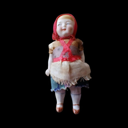 Tiny Porcelain Hand Painted Doll