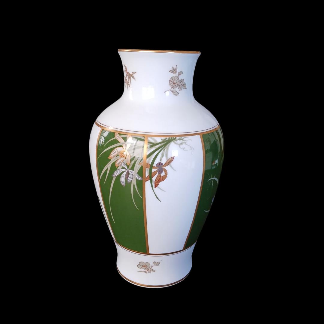 Okura Kutani Orchids Large Vase