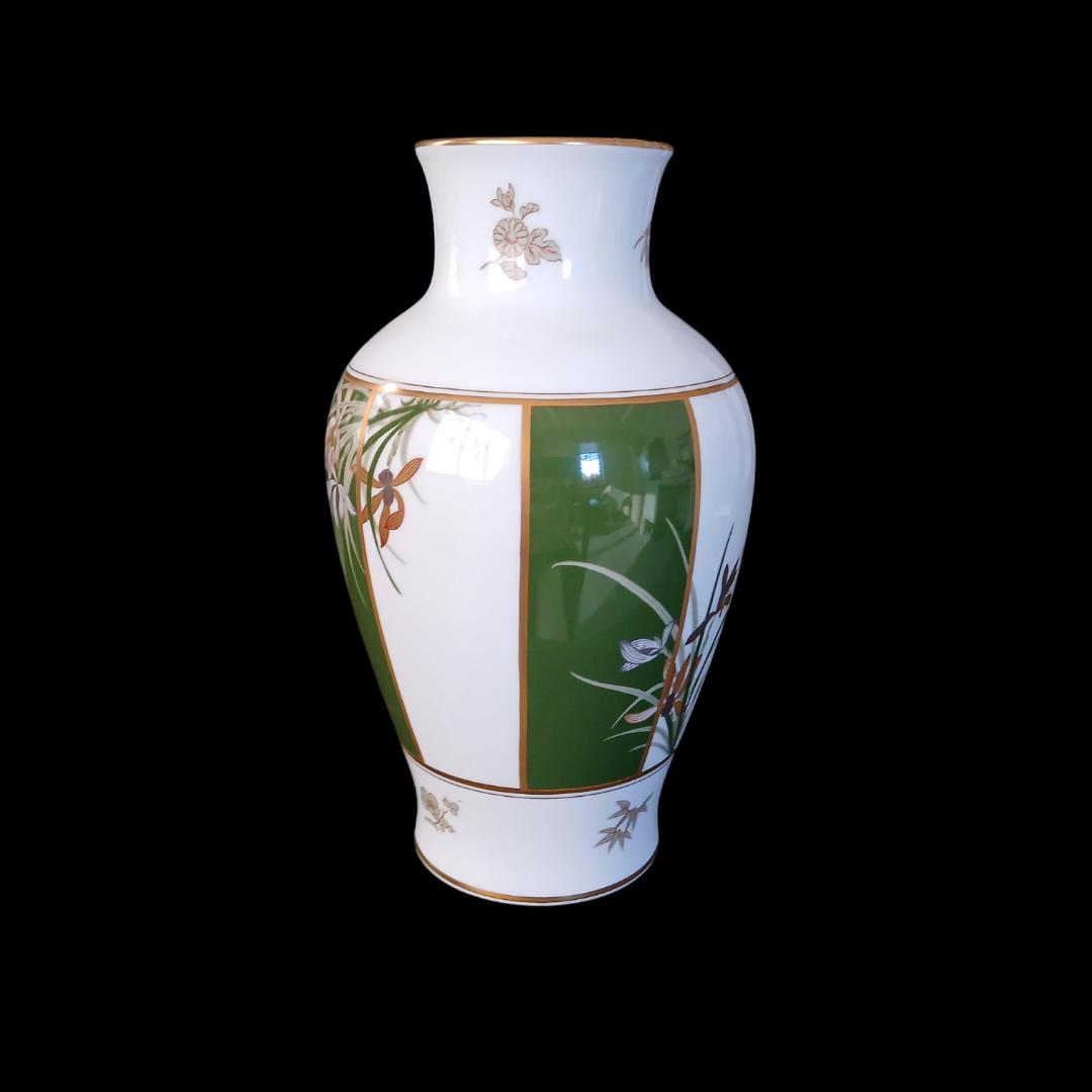 Okura Kutani Orchids Large Vase