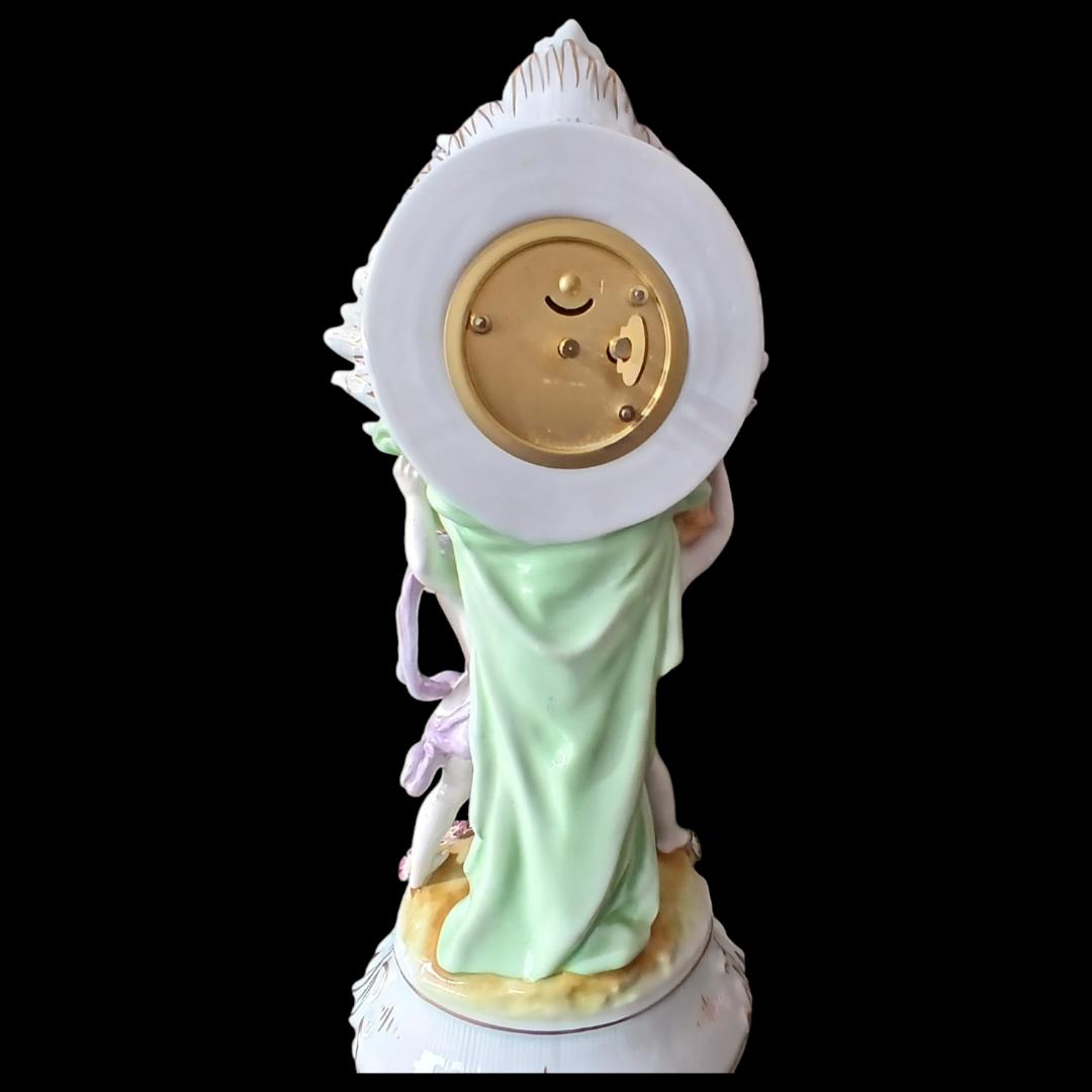 Von Schiertholz Clock with Cherubs and Flowers