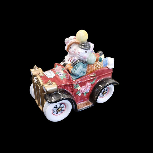 Fitz and Floyd Balooning Bunnies Touring Car
