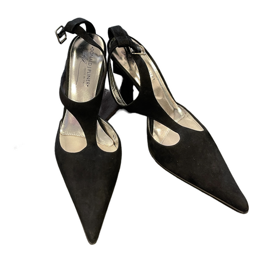Womens Black Suede T Strap Donald Pliner Shoes Size 9